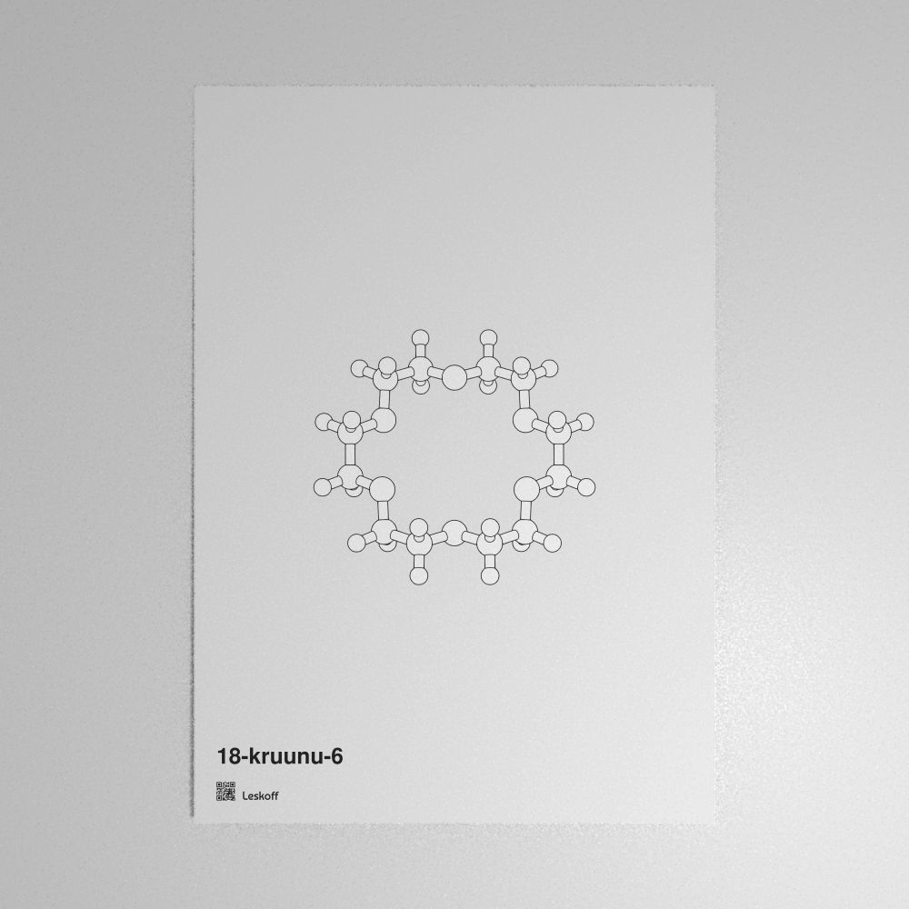 Leskoff 18-Crown-6 Molecule Poster image 1 of 1