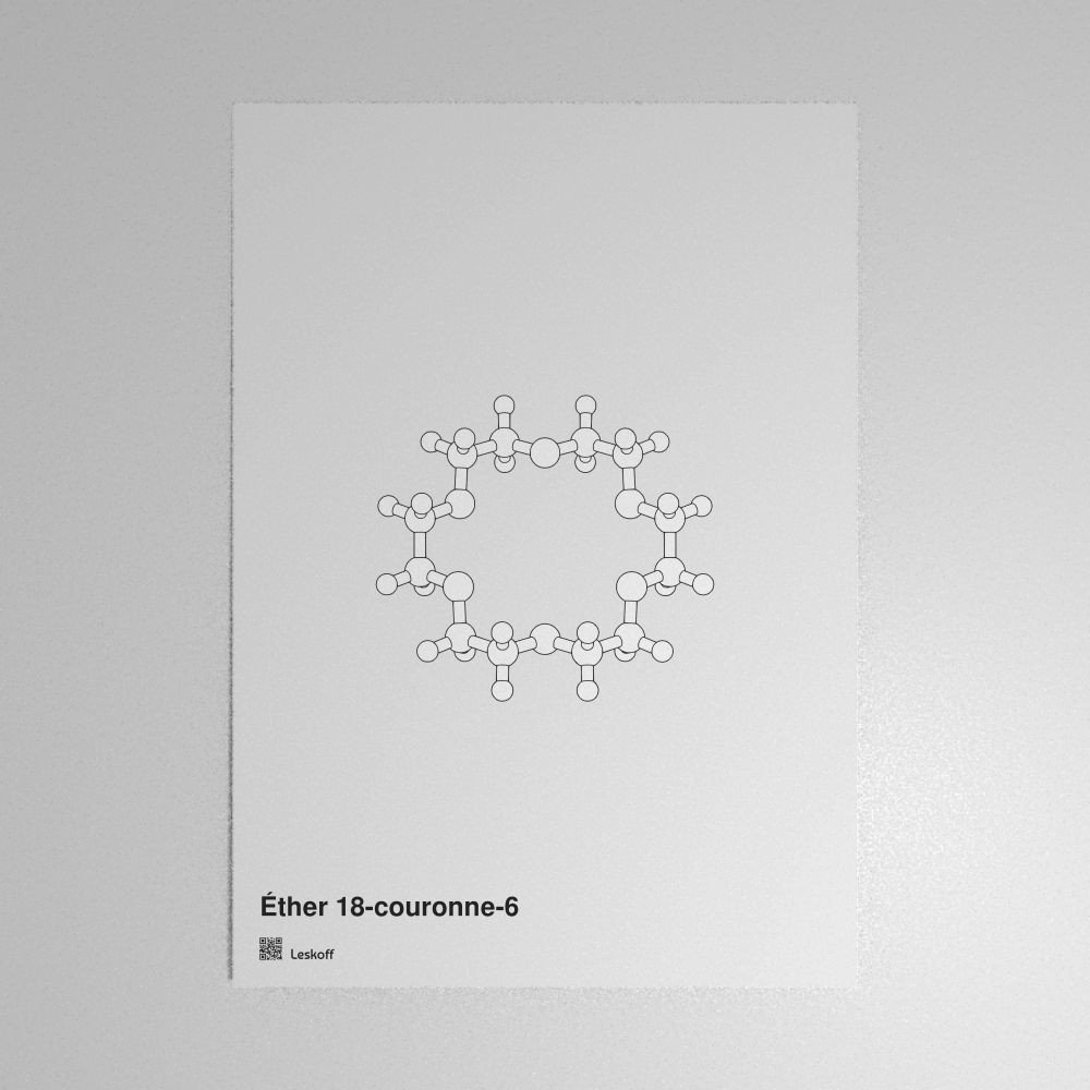 Leskoff 18-Crown-6 Molecule Poster image 1 of 1
