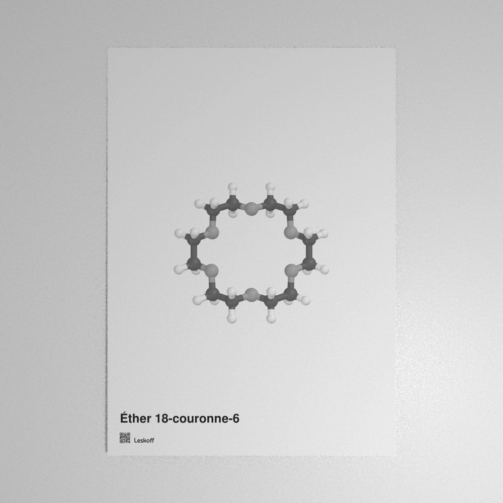 Leskoff 18-Crown-6 Molecule Poster image 1 of 1