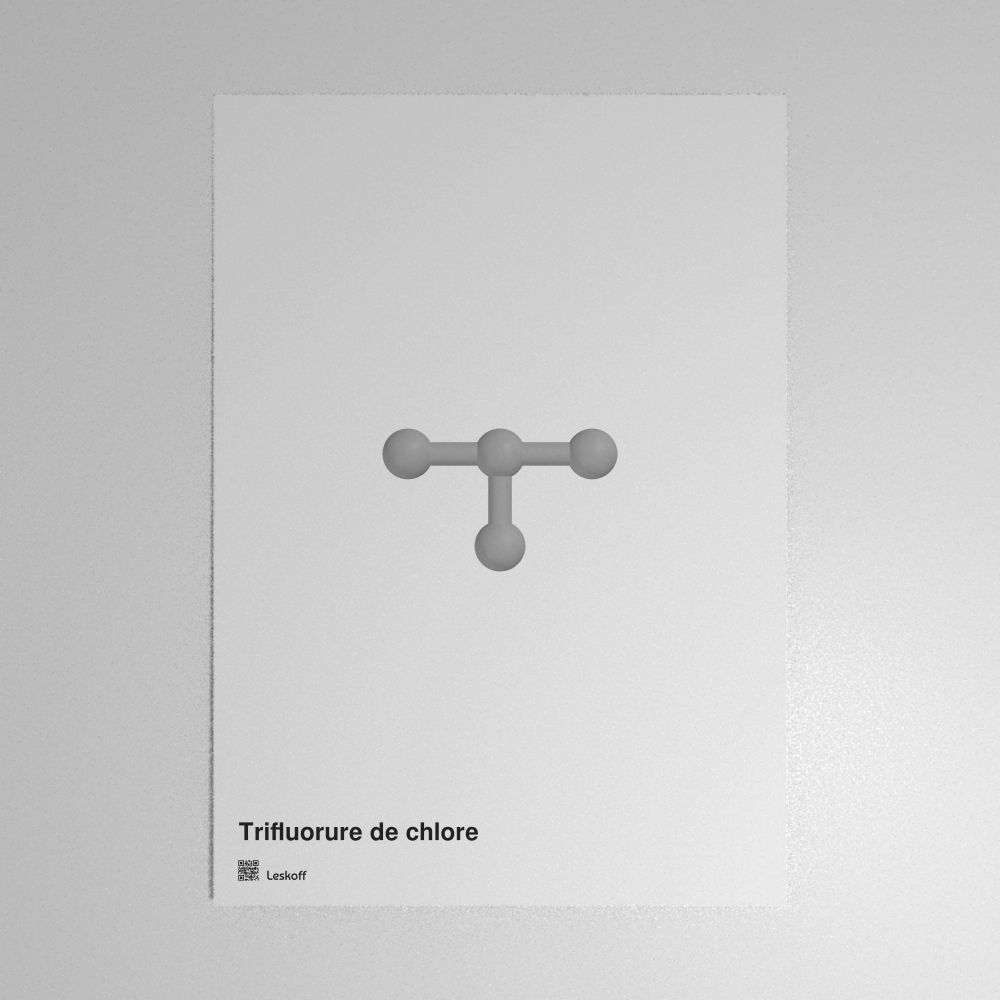 Leskoff Chlorine Trifluoride Molecule Poster image 1 of 1