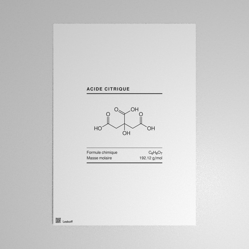 Leskoff Citric Acid Molecule Poster image 1 of 1