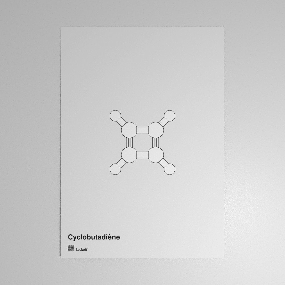 Leskoff Cyclobutadiene Molecule Poster image 1 of 1