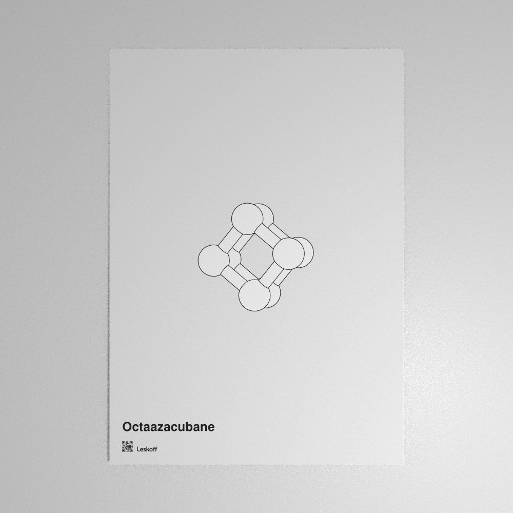 Leskoff Octaazacubane Molecule Poster image 1 of 1