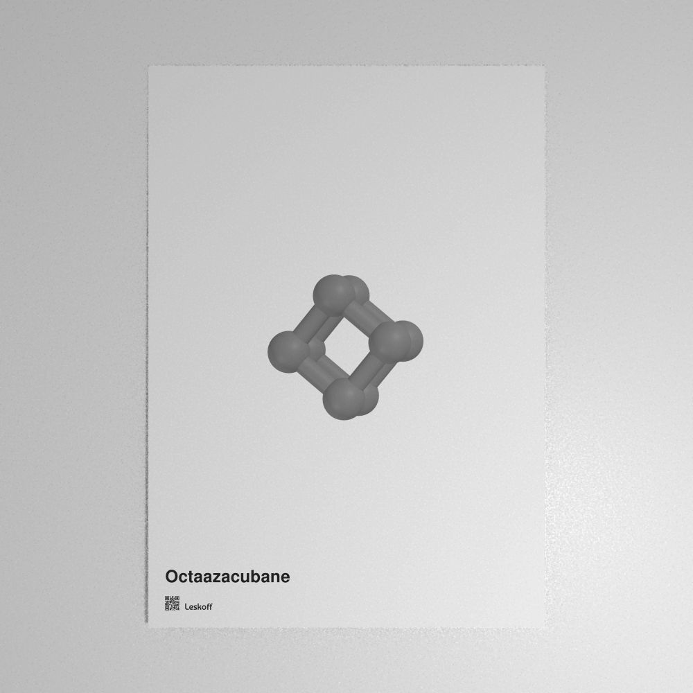 Leskoff Octaazacubane Molecule Poster image 1 of 1
