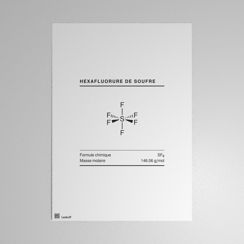 Leskoff Sulfur Hexafluoride Molecule Poster image 1 of 1