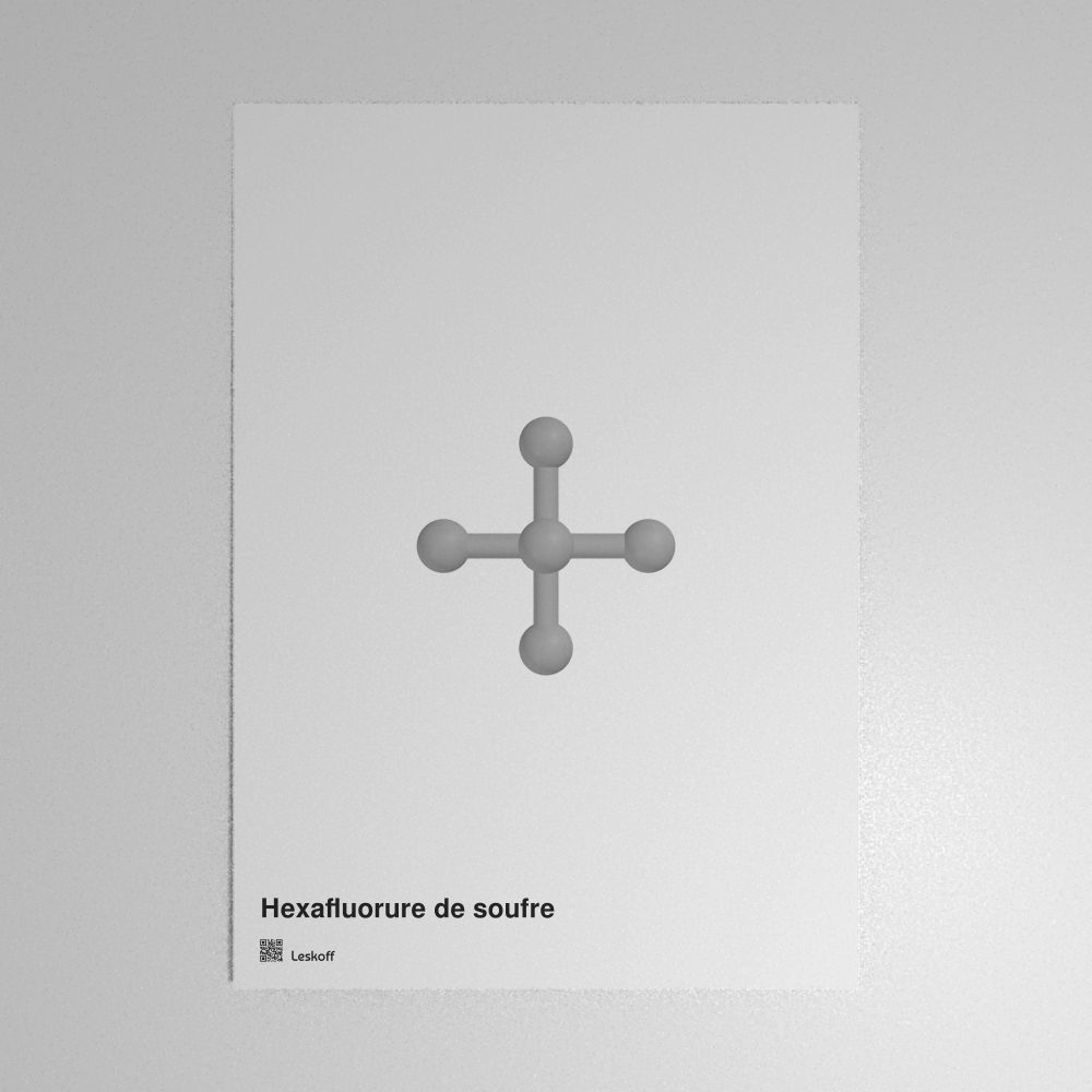 Leskoff Sulfur Hexafluoride Molecule Poster image 1 of 1
