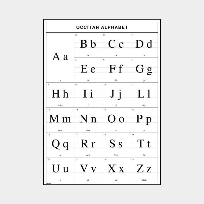 Leskoff Occitan Alphabet image 1 of 2