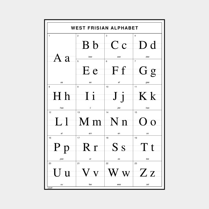 Leskoff West Frisian Alphabet image 1 of 2