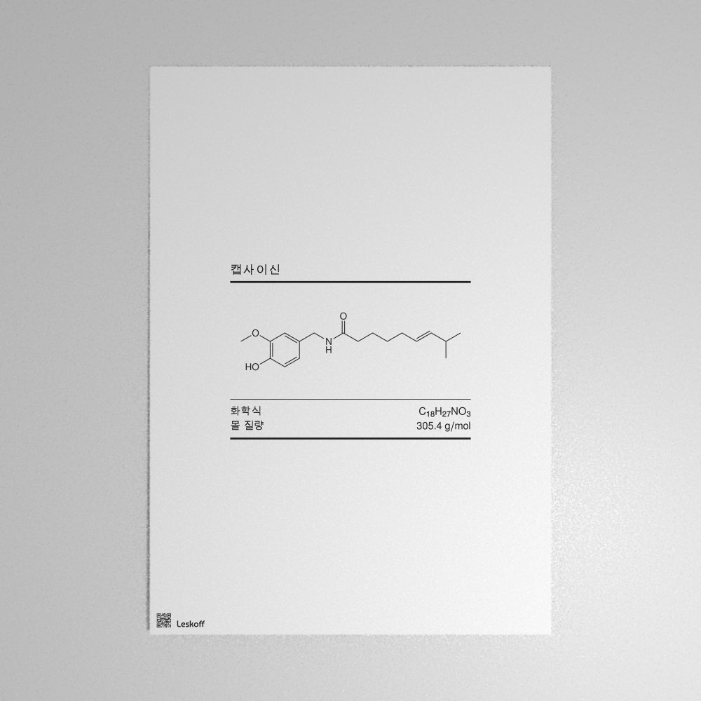 Leskoff Capsaicin Molecule Poster image 1 of 1