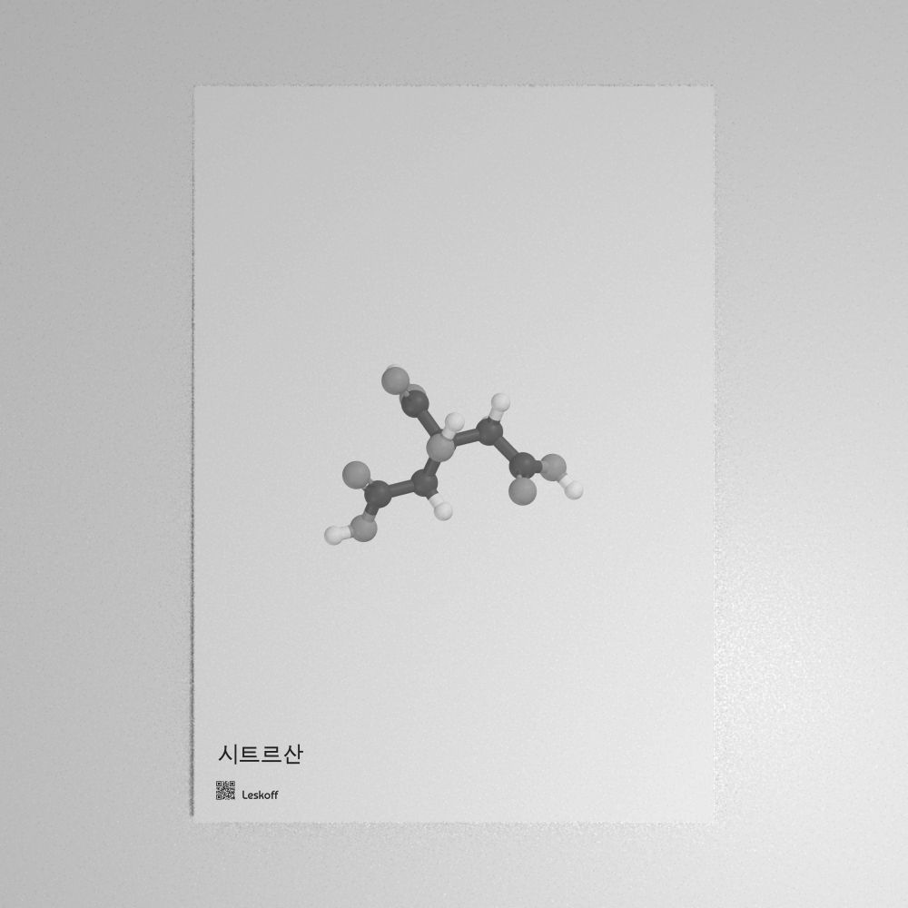 Leskoff Citric Acid Molecule Poster image 1 of 1