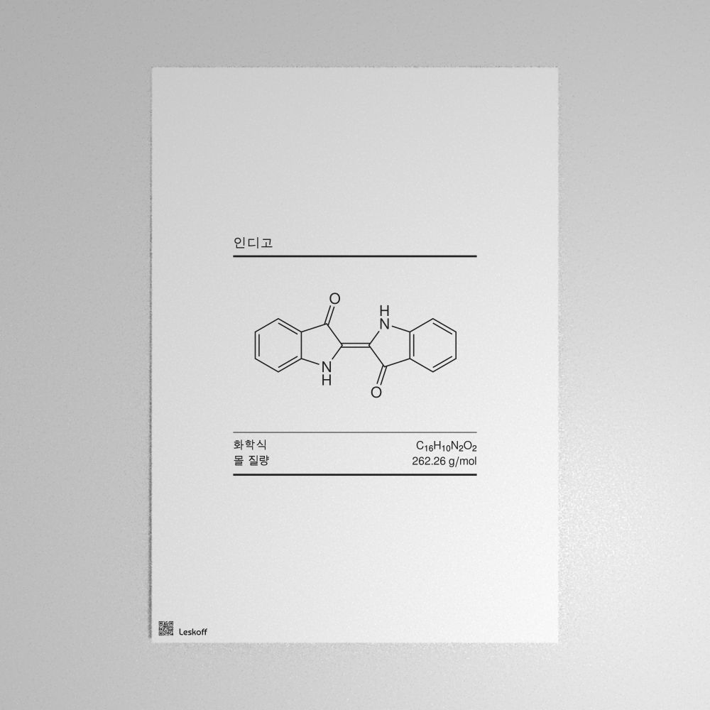 Leskoff Indigo Molecule Poster image 1 of 1