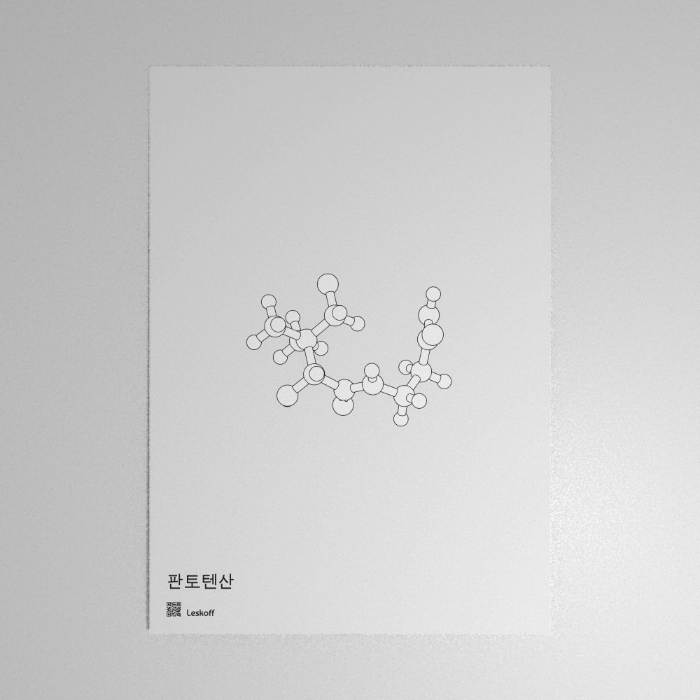 Leskoff Pantothenic Acid Molecule Poster image 1 of 1