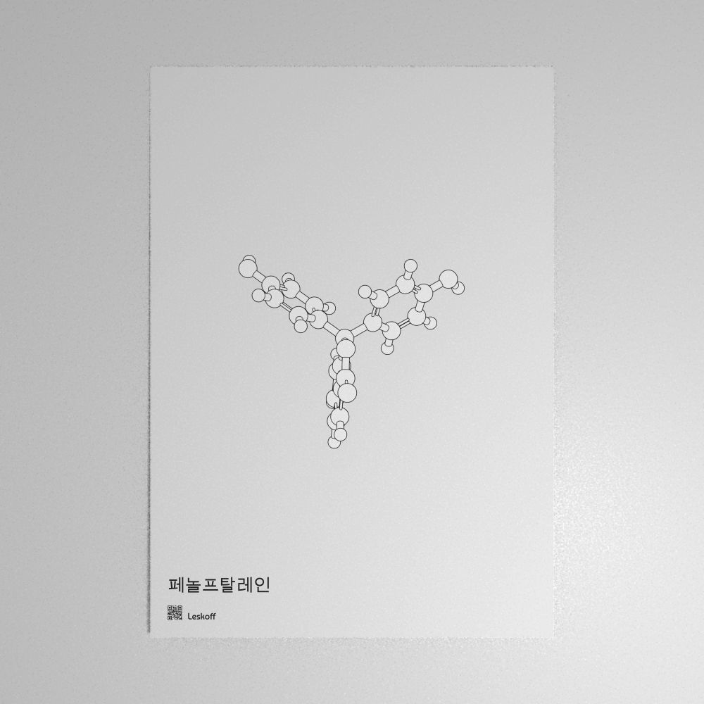 Leskoff Phenolphthalein Molecule Poster image 1 of 1
