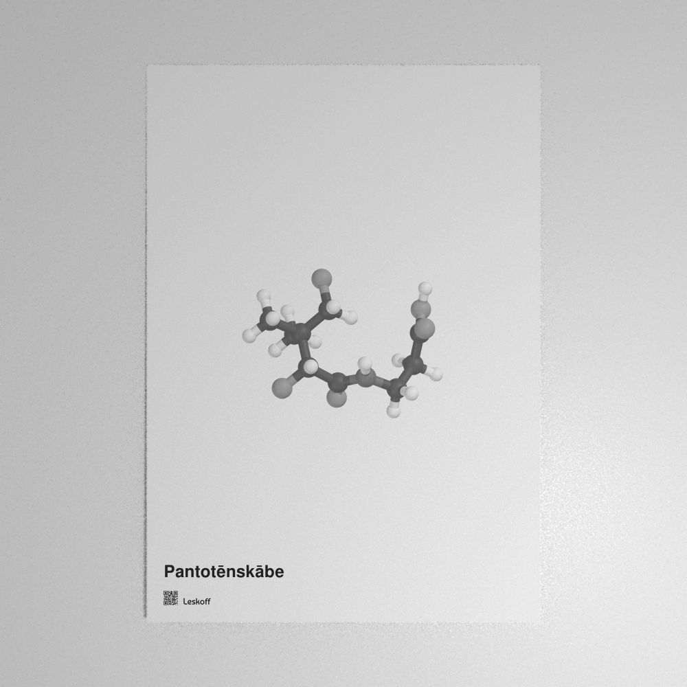 Leskoff Pantothenic Acid Molecule Poster image 1 of 1