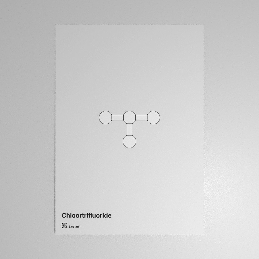 Leskoff Chlorine Trifluoride Molecule Poster image 1 of 1
