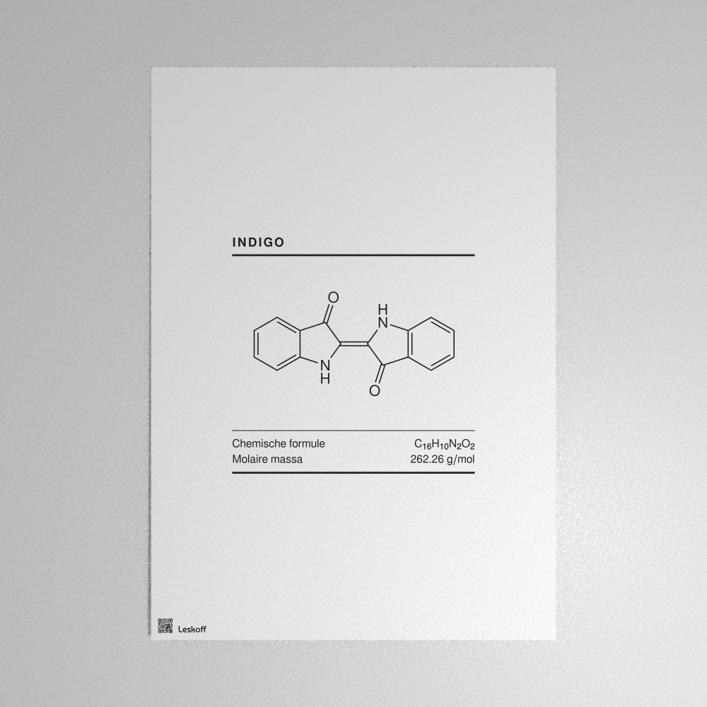 Leskoff Indigo Molecule Poster image 1 of 1
