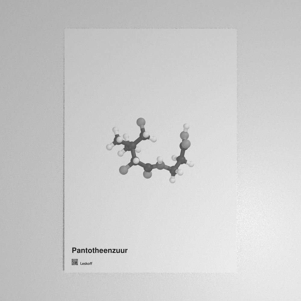 Leskoff Pantothenic Acid Molecule Poster image 1 of 1