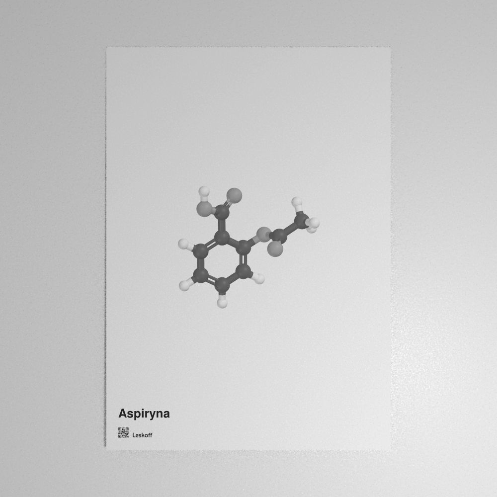 Leskoff Aspirin Molecule Poster image 1 of 1