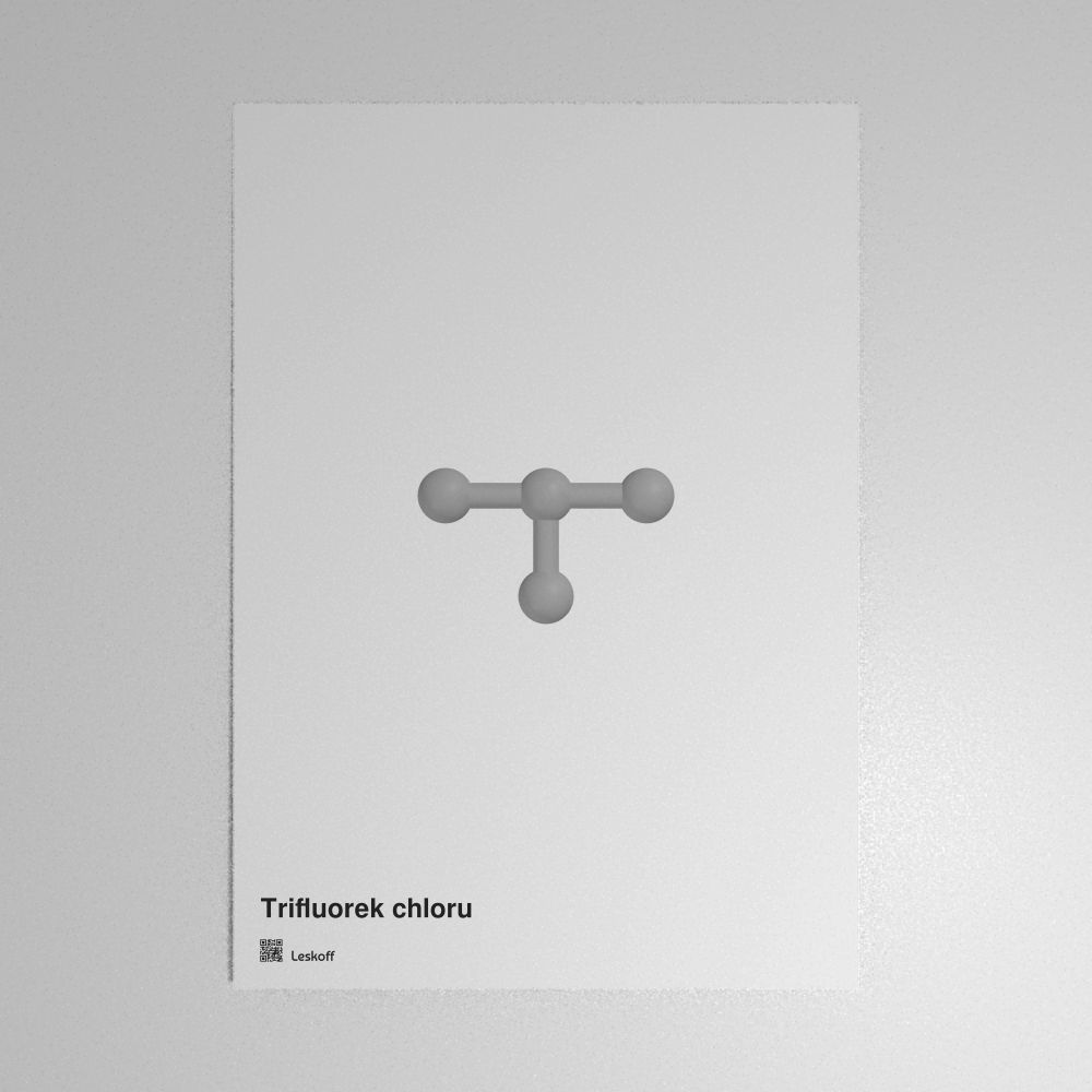 Leskoff Chlorine Trifluoride Molecule Poster image 1 of 1