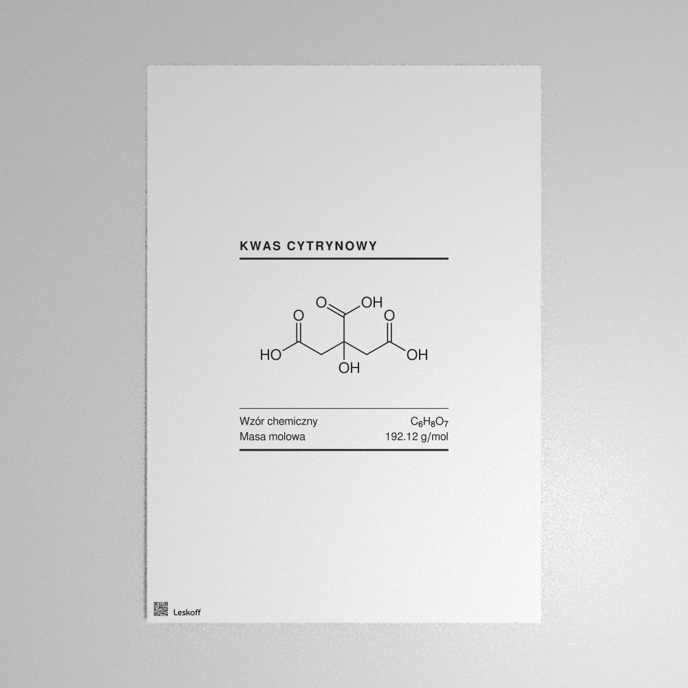 Leskoff Citric Acid Molecule Poster image 1 of 1