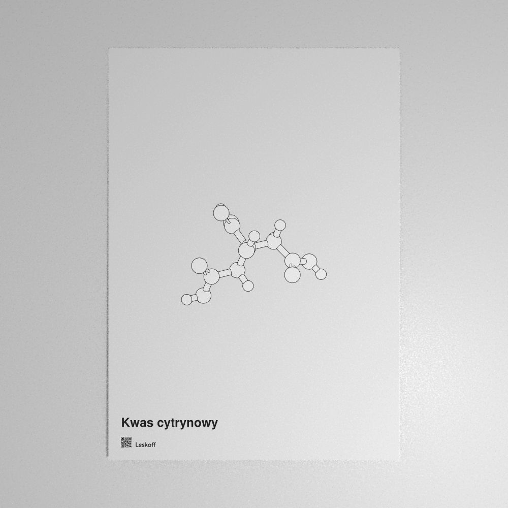 Leskoff Citric Acid Molecule Poster image 1 of 1