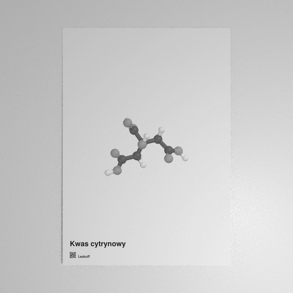 Leskoff Citric Acid Molecule Poster image 1 of 1