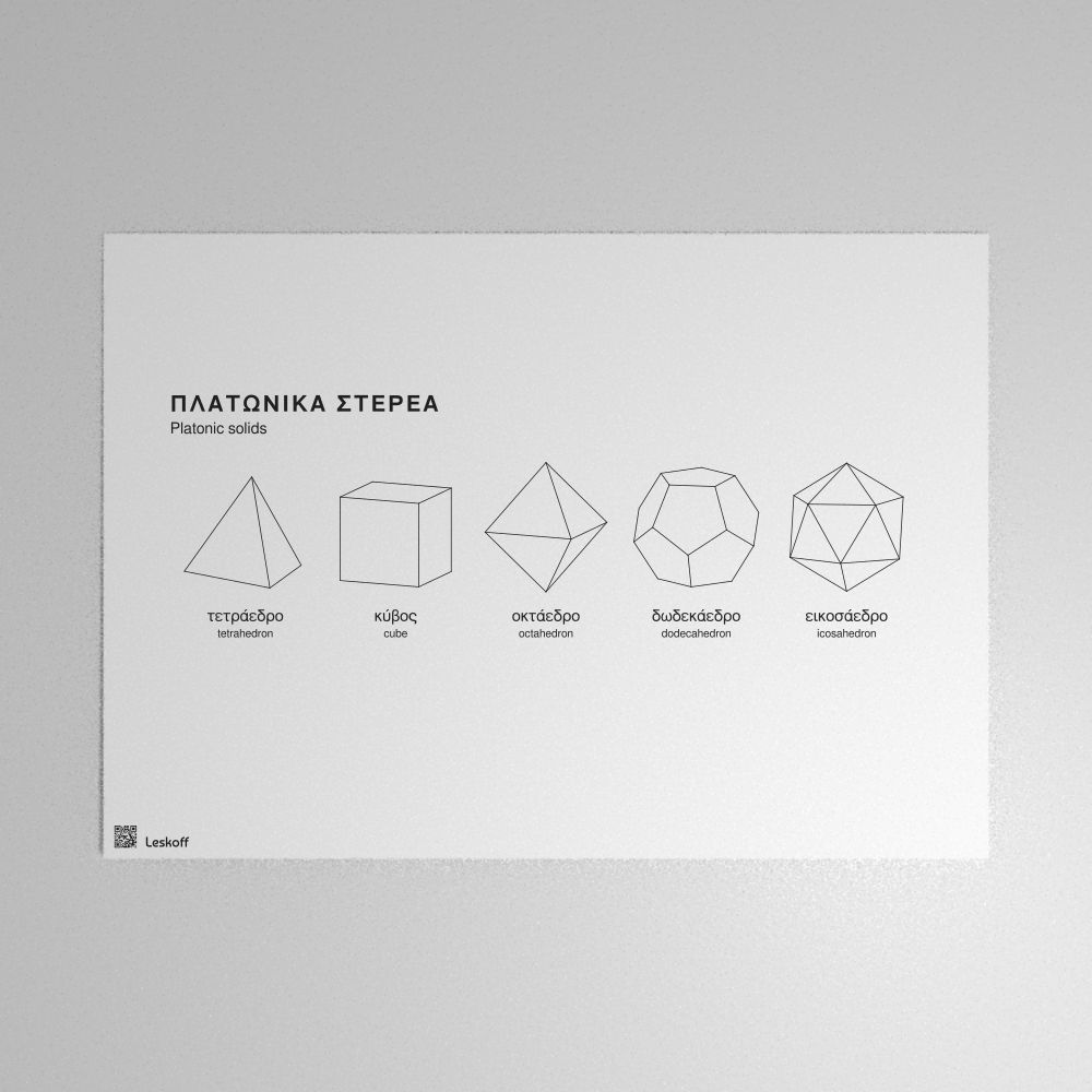 Leskoff Platonic Solids Poster image 1 of 1