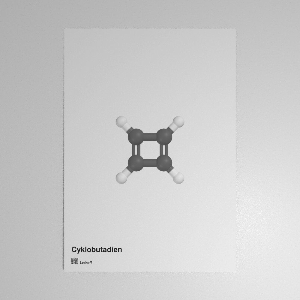 Leskoff Cyclobutadiene Molecule Poster image 1 of 1
