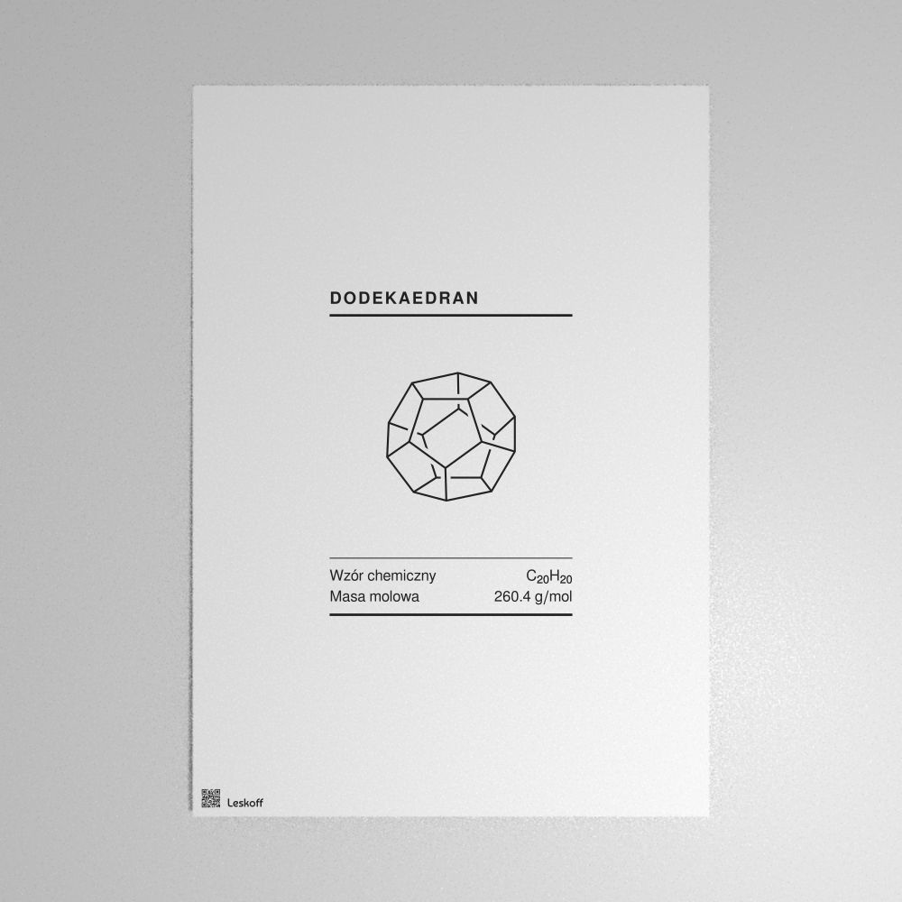 Leskoff Dodecahedrane Molecule Poster image 1 of 1