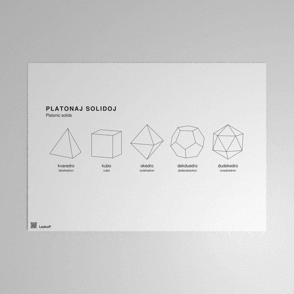 Leskoff Platonic Solids Poster image 1 of 1