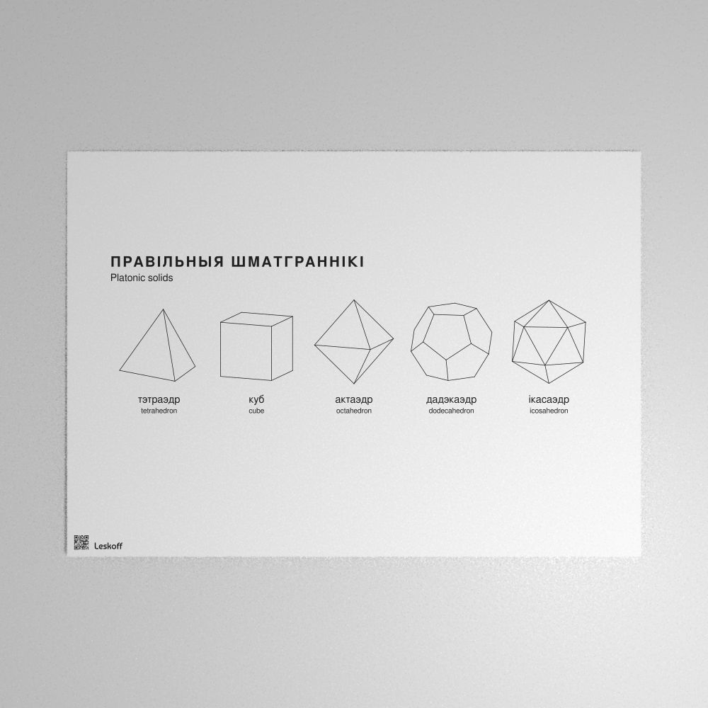 Leskoff Platonic Solids Poster image 1 of 1