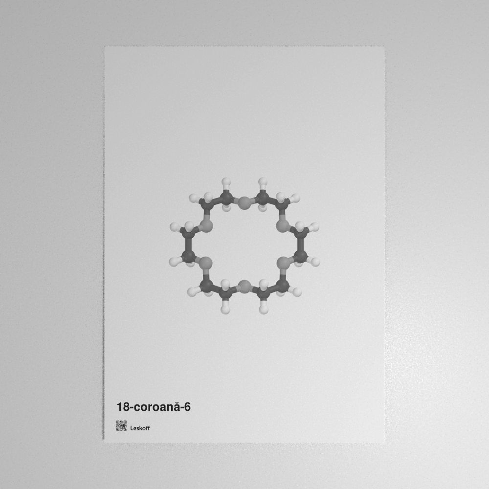 Leskoff 18-Crown-6 Molecule Poster image 1 of 1