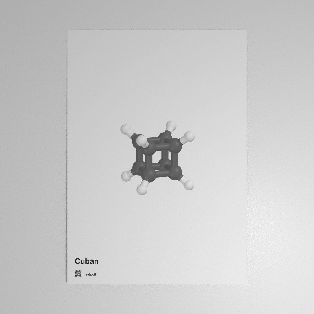 Leskoff Cubane Molecule Poster image 1 of 1