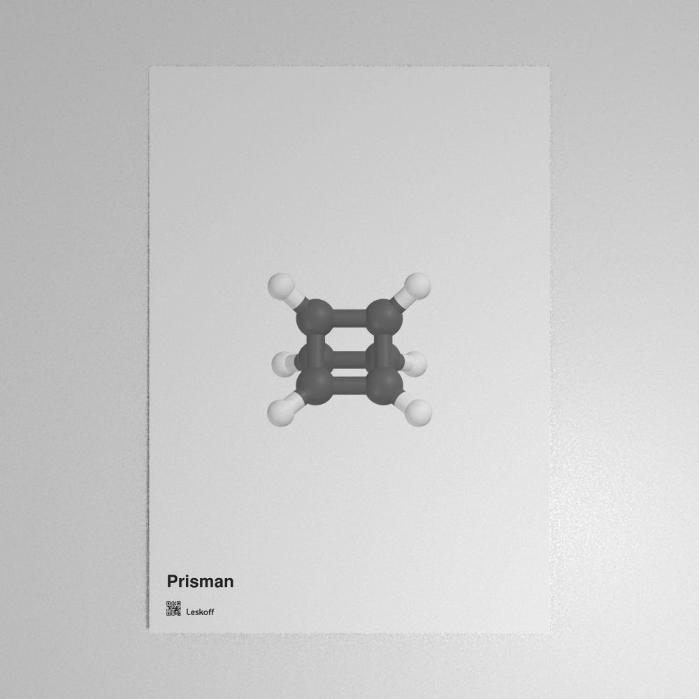 Leskoff Prismane Molecule Poster image 1 of 1