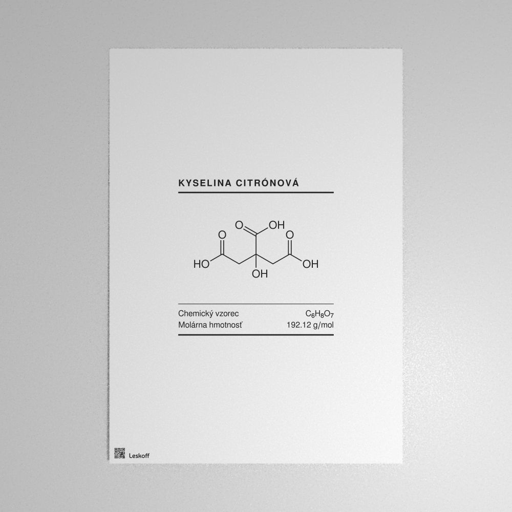 Leskoff Citric Acid Molecule Poster image 1 of 1