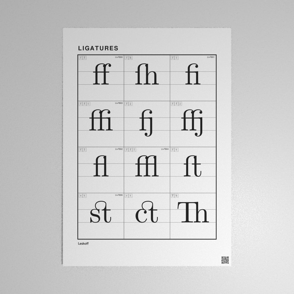 Leskoff Ligatures Poster image 1 of 2