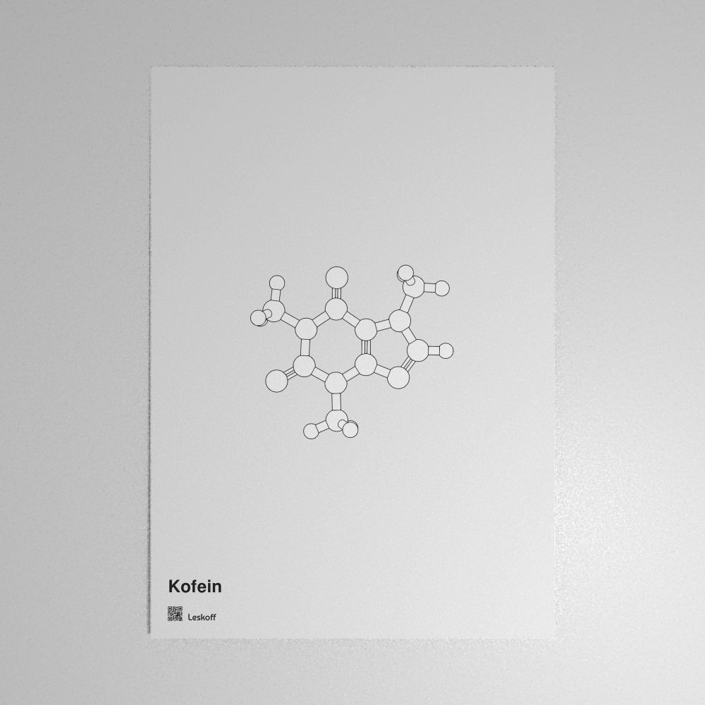 Leskoff Caffeine Molecule Poster image 1 of 1