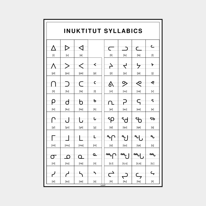 Leskoff Inuktitut Syllabics image 1 of 1