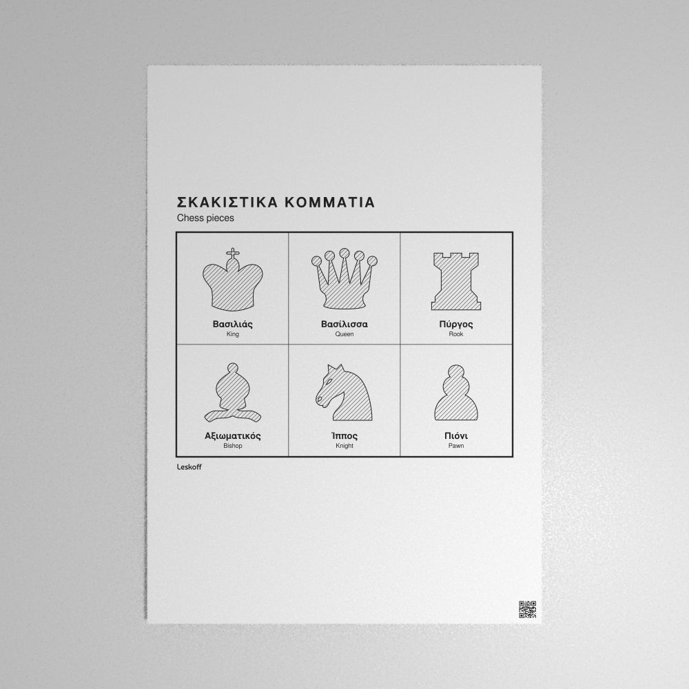 Leskoff Chess Pieces Poster image 1 of 2