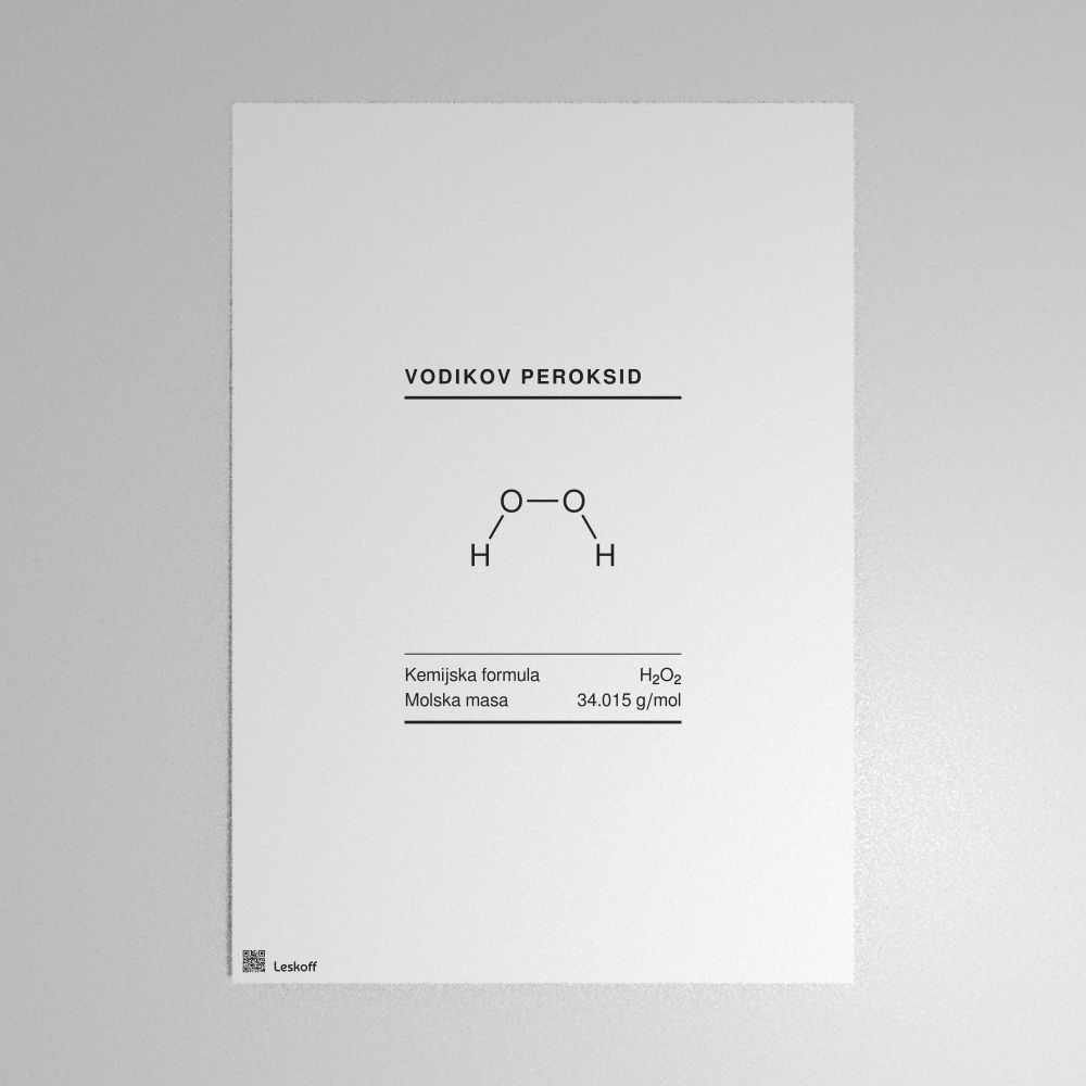 Leskoff Hydrogen Peroxide Molecule Poster image 1 of 1