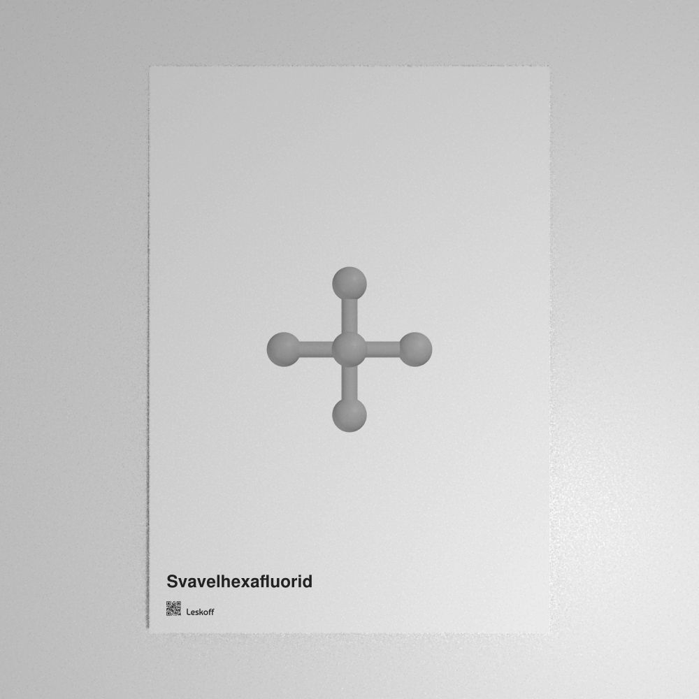 Leskoff Sulfur Hexafluoride Molecule Poster image 1 of 1