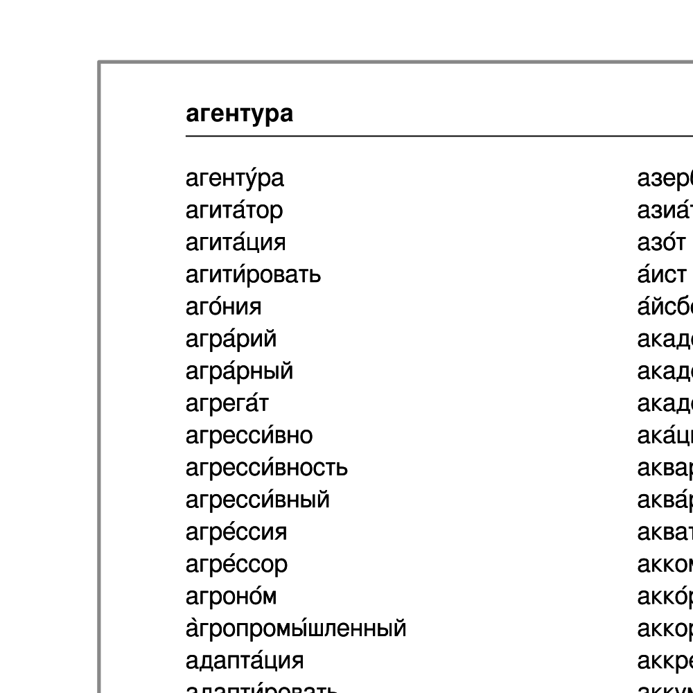 Leskoff Russian Stress Dictionary image 3 of 3