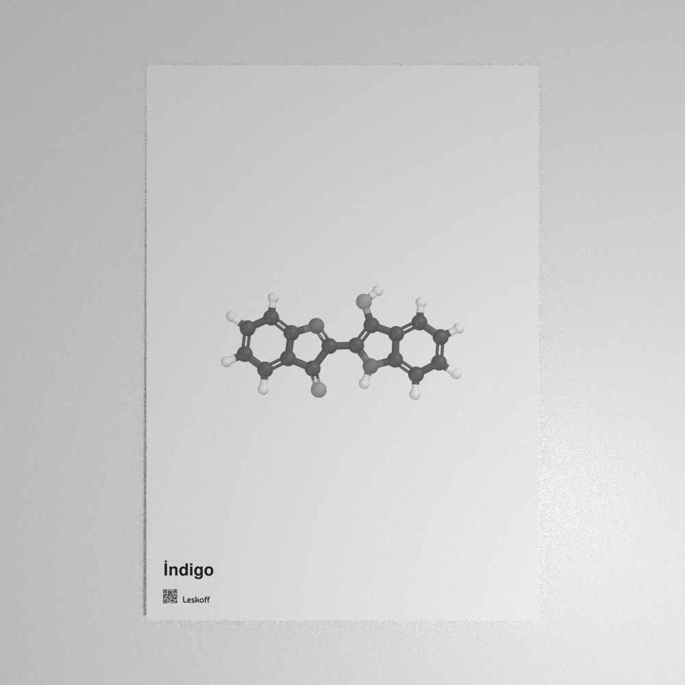 Leskoff Indigo Molecule Poster image 1 of 1
