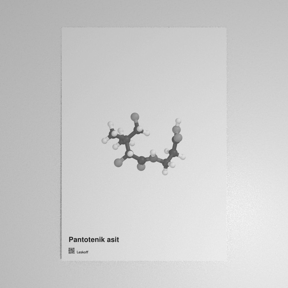 Leskoff Pantothenic Acid Molecule Poster image 1 of 1