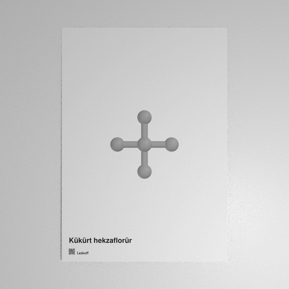 Leskoff Sulfur Hexafluoride Molecule Poster image 1 of 1