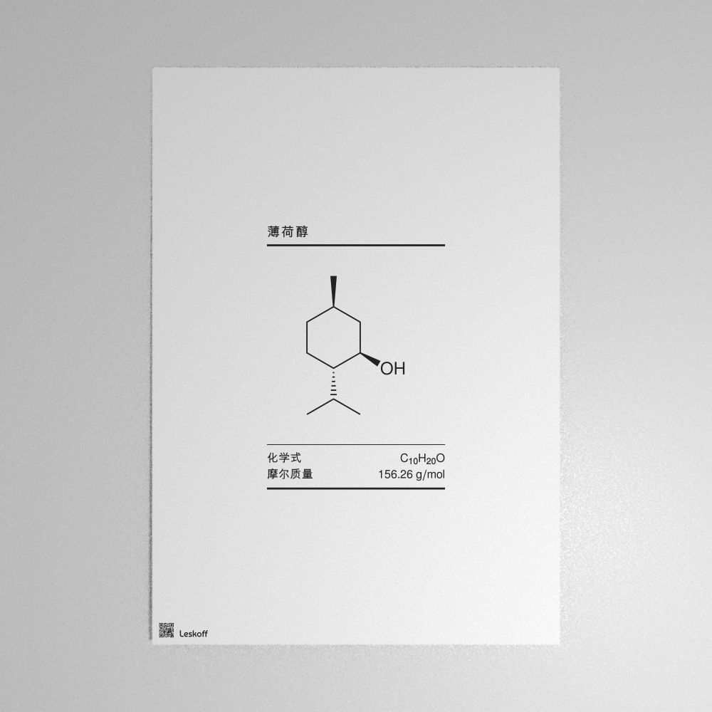 Leskoff Menthol Molecule Poster image 1 of 1