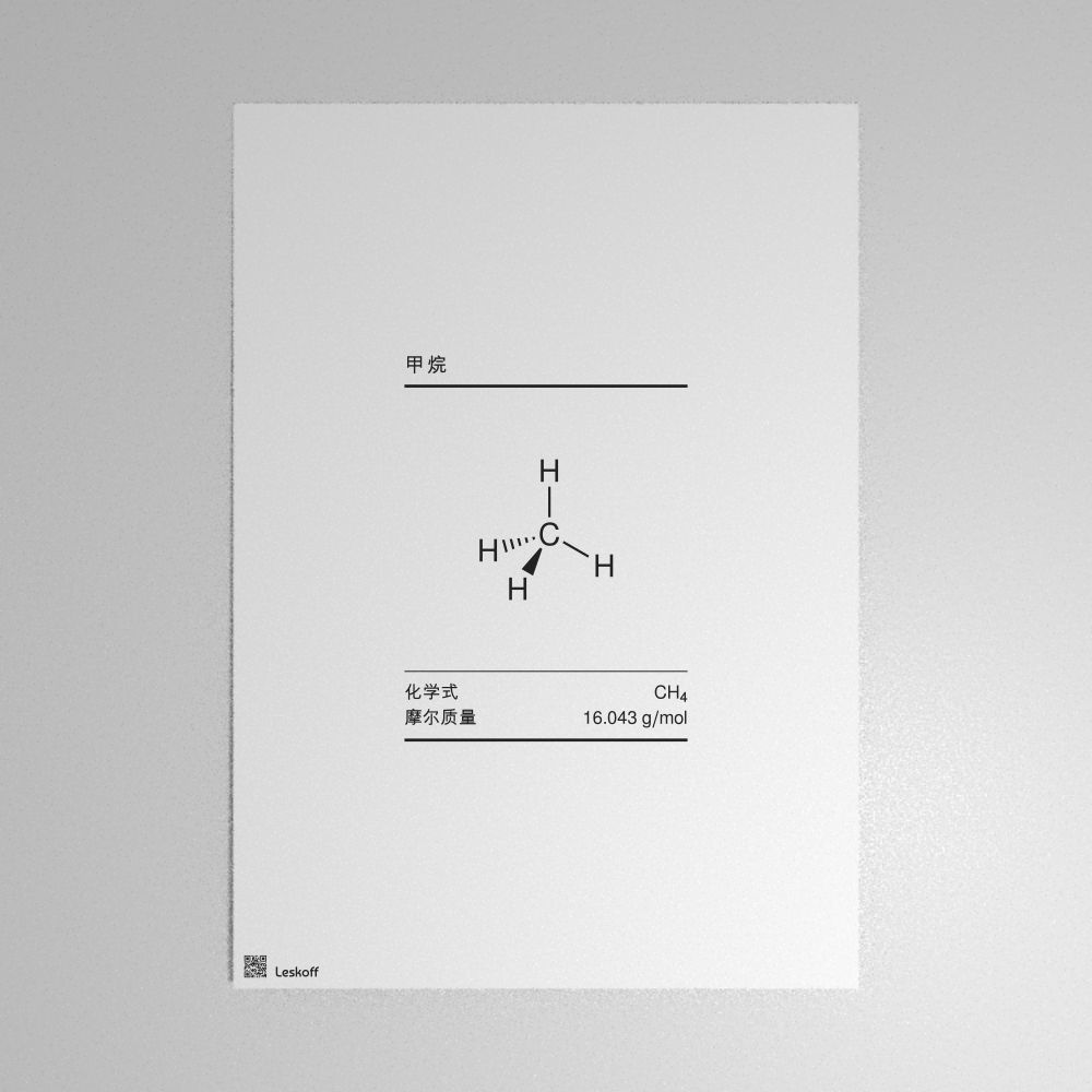 Leskoff Methane Molecule Poster image 1 of 1