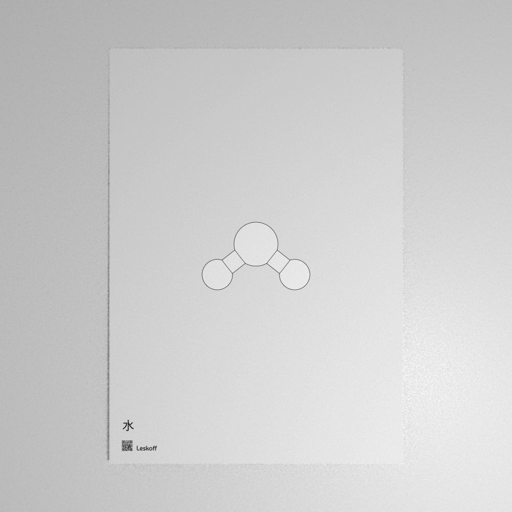Leskoff Water Molecule Poster image 1 of 1
