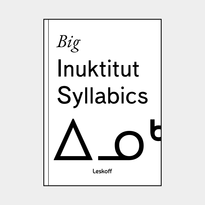 Leskoff Big Inuktitut Syllabics image 1 of 2