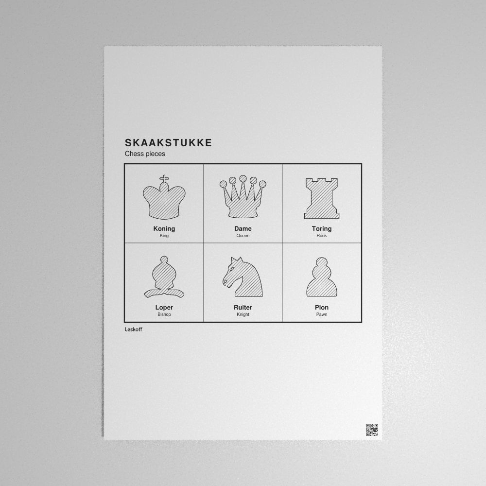 Leskoff Chess Pieces Poster image 1 of 2